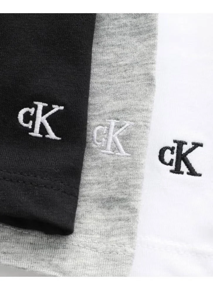 Calvin Klein  3 Pack Slim T-Shirts - Cotton Stretch Blend for Men | Best Price UAE