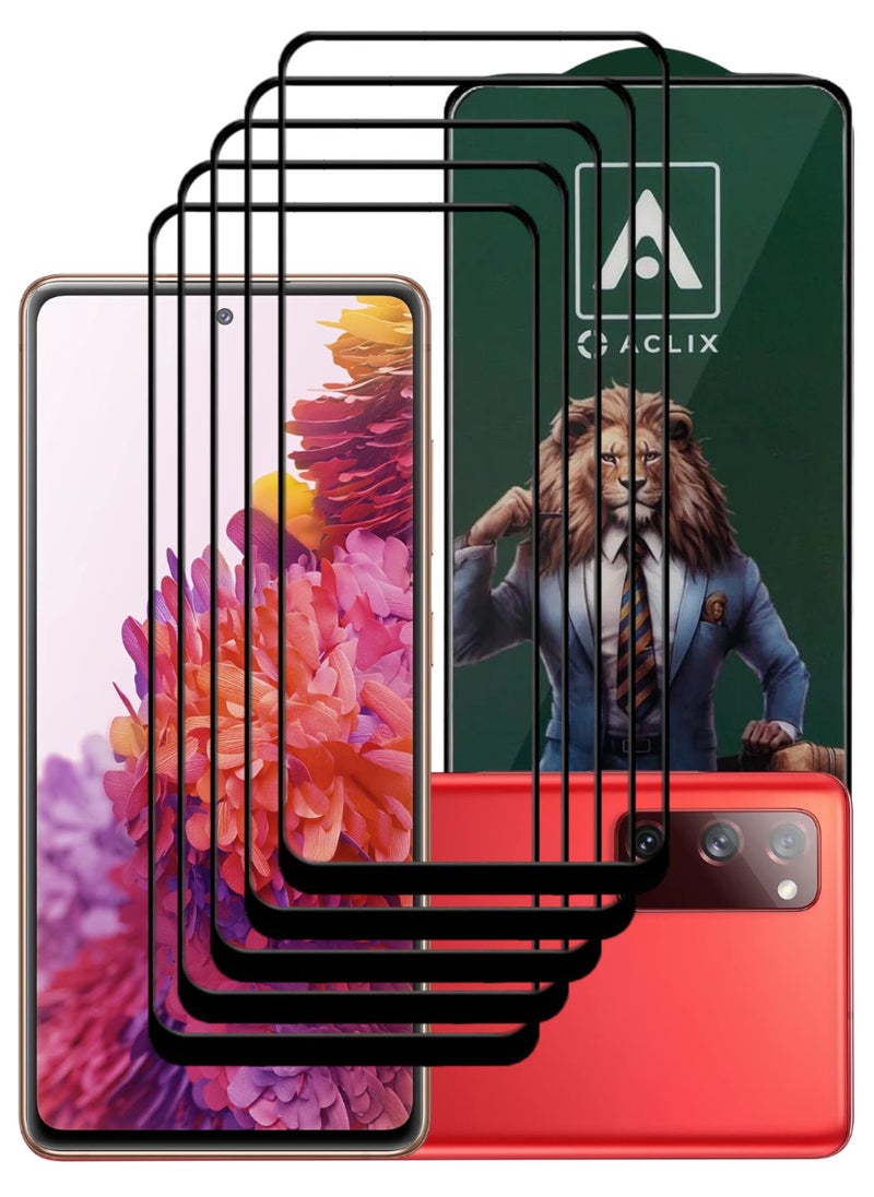ACLIX 5 Pieces Antistatic ESD Dustproof Premium Quality High Definition Tempered Glass Screen Protector Designed For Samsung Galaxy S20 FE - Image 1