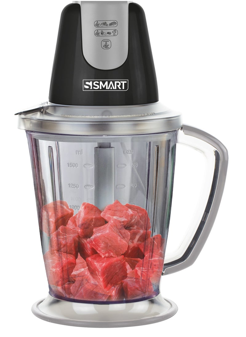 Smart - Meat kibbeh, 700 watts, 2 liters, resistant to breakage, with 2 accessories from S Smart - Image 1