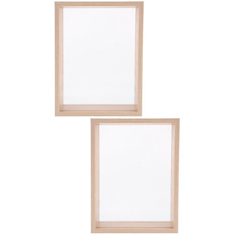 2pcs Shadow Box Display Frame Specimen Showing Frame Handicrafts Photo Frame - Image 1