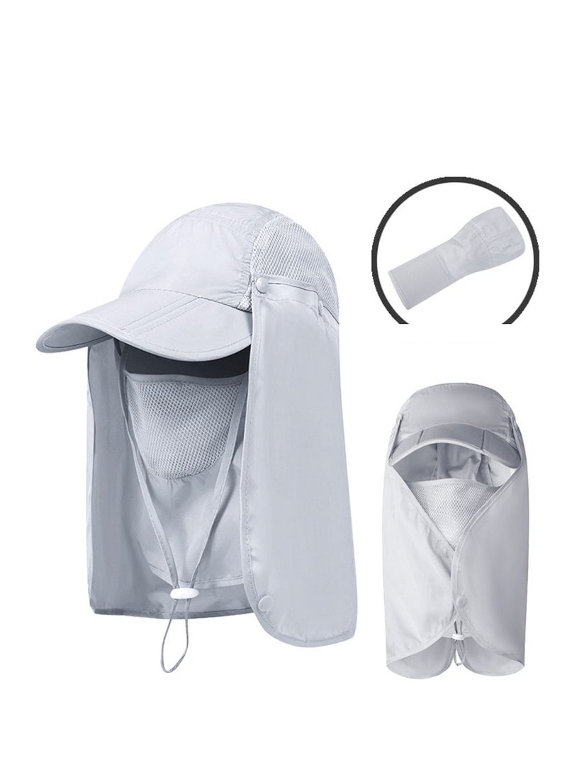 Fisherman Neck Face Sun Protection Flap Cap