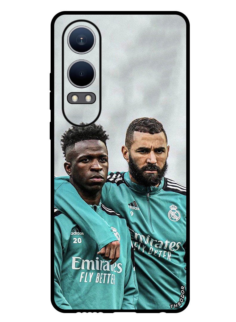 Theodor Protective Case Anti Scratch Shock Proof Bumper Cover For Oppo K12x (China) Benzema and Vinicius - Image 1