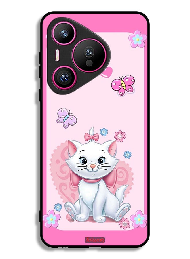 Tolwak Huawei Pura 70 Protective Case Cover Cute Lady Cat - Image 1