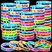 Equsion 100 Pcs Christian Let Your Light Glow in the Dark Silicone Bracelets Christian Easter Egg Fillers Religious Jesus Wristbands Bulk Party Inspirational Scripture Gift for Baptism ChurchRendering - Image 2