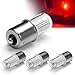 Ziomitus 12V 1156 BA15S Red 1003 1141 7506 P21W LED BulbsDC Bayonet Single Contact BaseAC1024V DC1030 volt LED Replacement for BrakeTail LightsBlinkerTurn SignalParking or Running Lights4Pack - Image 2