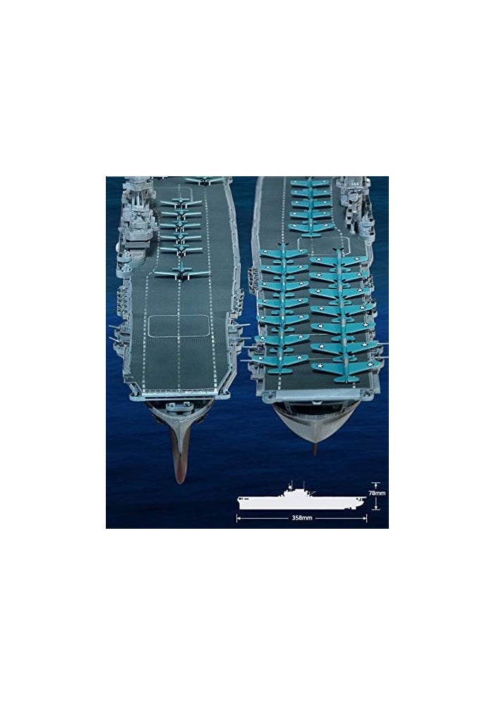 Academy Models USS Enterprise CV-6 Aircraft Carrier Battle of Midway Modeler's Edition Plastic Kit 1/700 Scale - Image 3