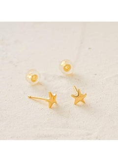 Mevecco Women Huggie Hoop Earrings Gold Ear Stud Cuff 14K Gold Filled Small Boho Beach Simple Delicate Handmade Hypoallergenic Jewelry Gift  - Image 4