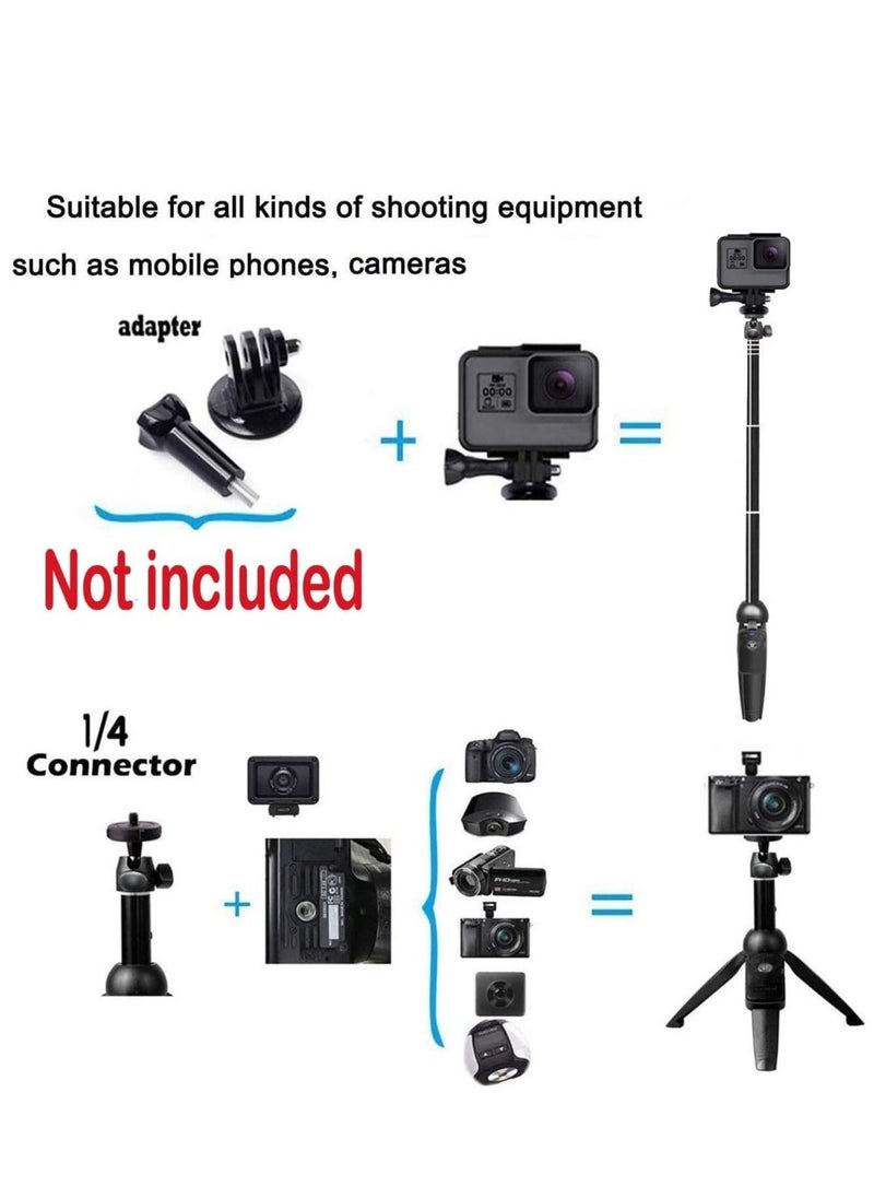 Selfie Stick, 40 inch Extendable Selfie Stick Tripod,Phone Tripod with Wireless Remote Shutter Compatible with iPhone 12 11 pro Xs Max Xr X 8Plus 7, Android, Samsung Galaxy S20 S10,Gopro and More - Image 2