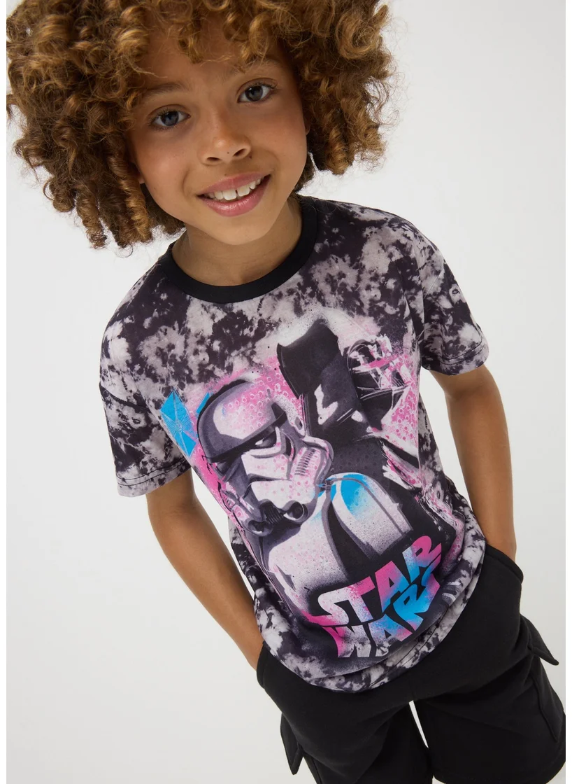 Matalan Star Wars Boys Black T-Shirt