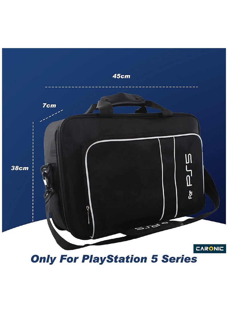 CARONIC Storage Bag For PS5 Console Carrying Case Compatible For Playstation 5  - Image 2