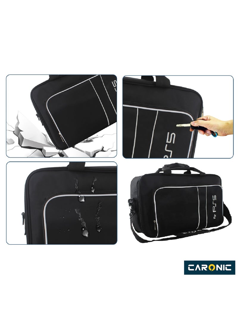 CARONIC - Storage Bag For PS5 Console Carrying Case Compatible For Playstation 5 - Image 1