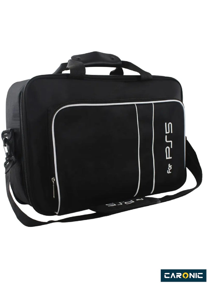 CARONIC - Storage Bag For PS5 Console Carrying Case Compatible For Playstation 5 - Image 1
