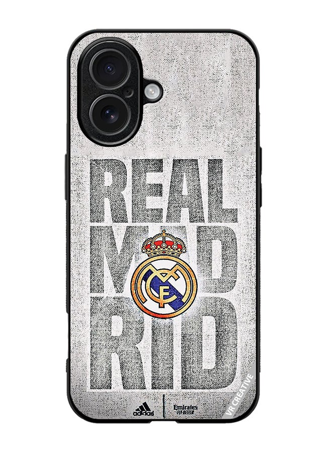 Protective Case Cover For Apple iPhone 17 Real Madrid Logo Design Multicolour