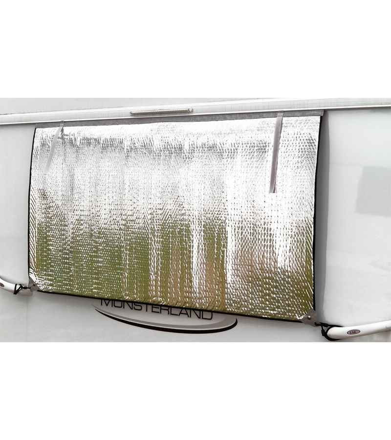 RV Insulated Sunshade 55.12x29.13inch Reflective UV Protection Foldable Storage Camping Window - Image 2