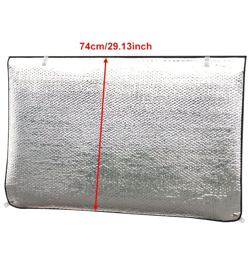 RV Insulated Sunshade 55.12x29.13inch Reflective UV Protection Foldable Storage Camping Window - Image 3