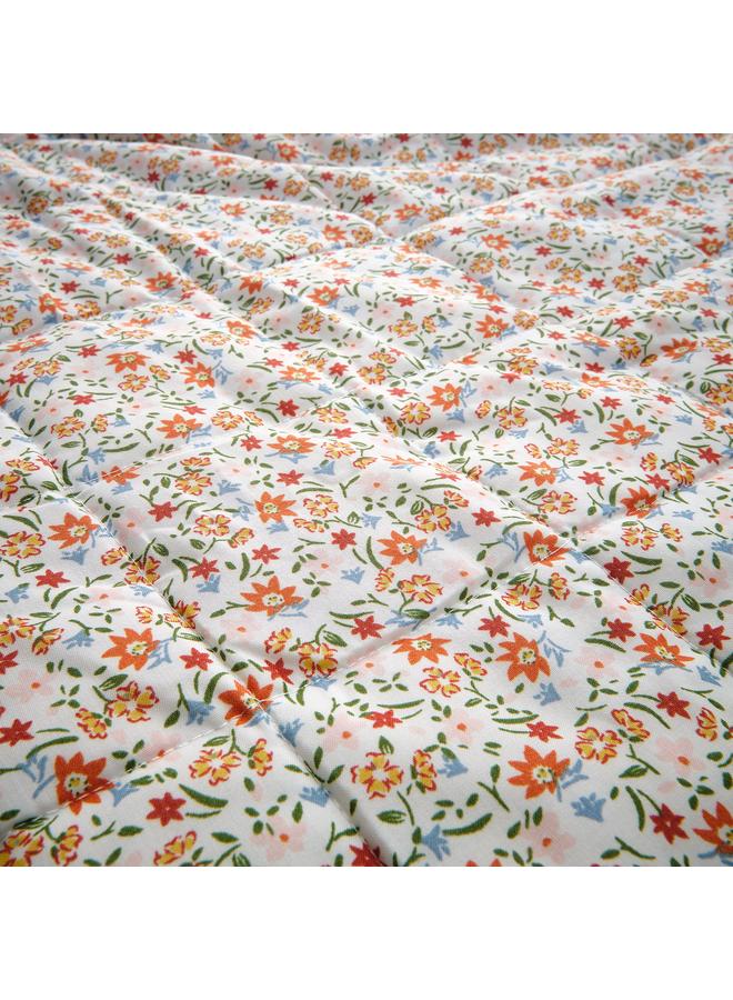 erorex Bedspread, white/floral pattern, 260x250 cm - Image 2