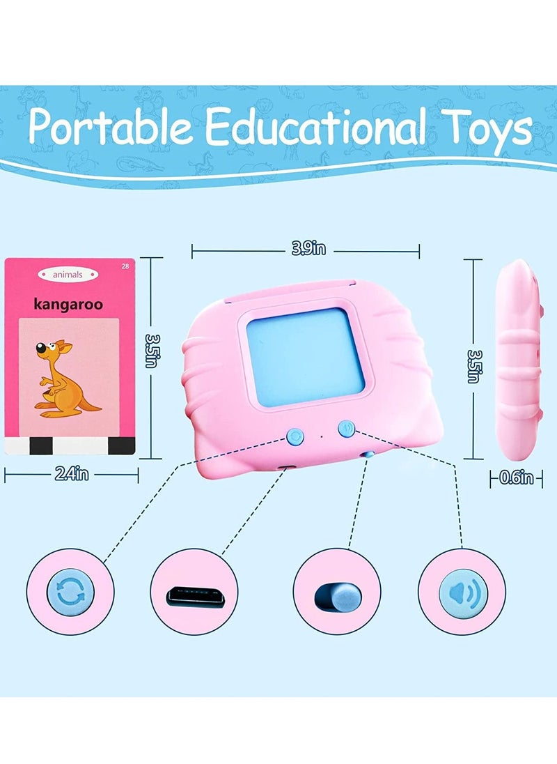 ABJ Talking Flash Cards Kids Educational Toy English Arabic Listening Learning education games 112 Pcs Talking Glitter Card with sound effects with 224 visual words learning interactive gift  - Image 3
