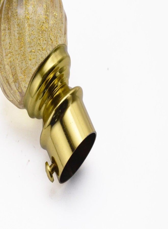 RAB Curtain Bracket with Centre Supporter, for Doors & Window (Code:- BKT CB 211 Spiral, Color- Gold, Pack of 1 Pair Curtain Bracket only) - Image 4