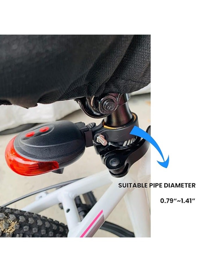 5 LED 2 Laser Beam Mountain Bicycle Bike Rear Tail Warning Light 20 x 10 x 20cm 20 x 10 x 20cm - Image 4