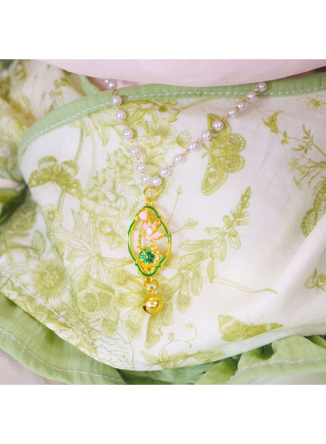 40cm Cotton Doll Clothes A Reward 40cm Non-attribute Cotton Doll Clothes Chinese Style Floating Spring Painting Original-Specifications:40cm Baby Clothes (doll Not Included)-Color:Floating Spring Painted Baby Clothes (headwear + Accessories + Top + Pants + Shoes) - Image 4