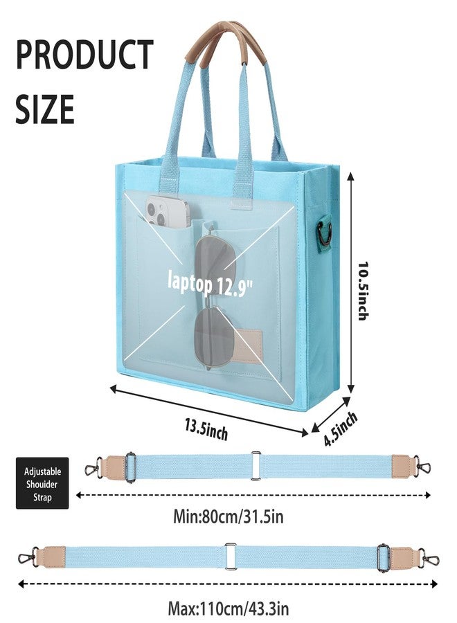 GASSDA Tote Bags for Women Canvas Tote Purse Crossbody Bags with Pockets Top Handle Shoulder Handbags Satchel Bags for Women - Image 3