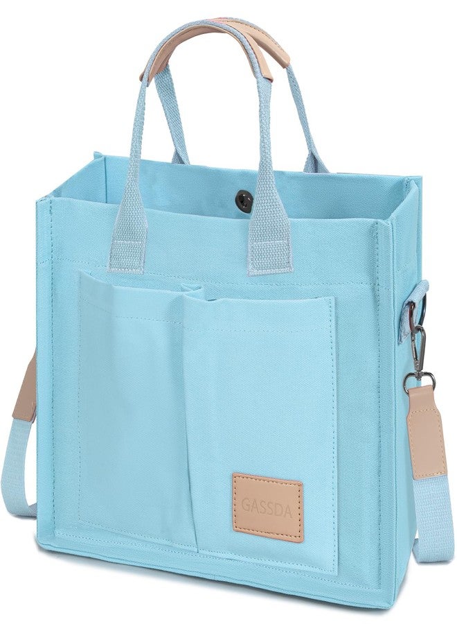 GASSDA Tote Bags for Women Canvas Tote Purse Crossbody Bags with Pockets Top Handle Shoulder Handbags Satchel Bags for Women - Image 1