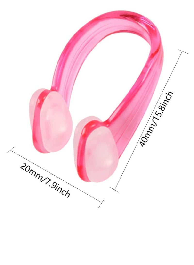 SYOSI 5 Pieces Swimming Nose Clip, Swimming Nose Plug, Waterproof Nose Clip Nose Protector, Training Nose Clip Silica Gel Swim Nose Clip Swim Nose Clip Plug, Protector For Swimming Adult and Kids - Image 2