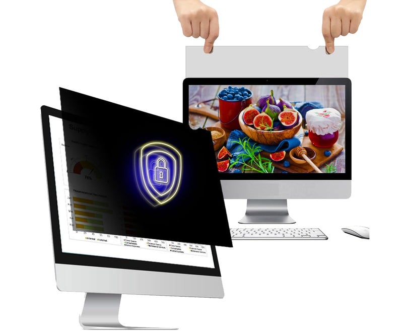 WELINC 27 Inch - 16:9 Aspect Ratio - Computer Privacy Screen Filter for Widescreen Monitor - Anti-Glare - Anti-Scratch Protector Film - Protects Your Eyes from Harmful Glare and Blue Light - Image 1