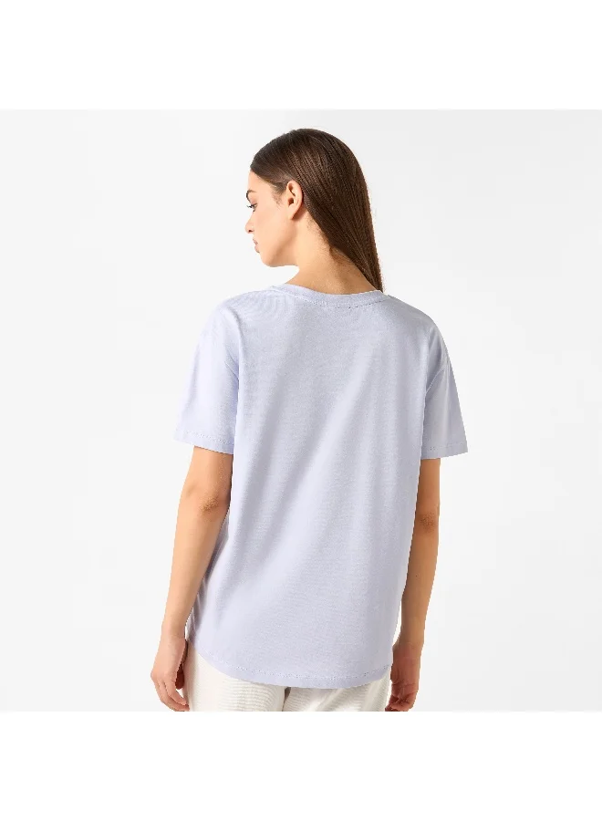 Kappa Kappa Crew Neck T-shirt with Short Sleeves