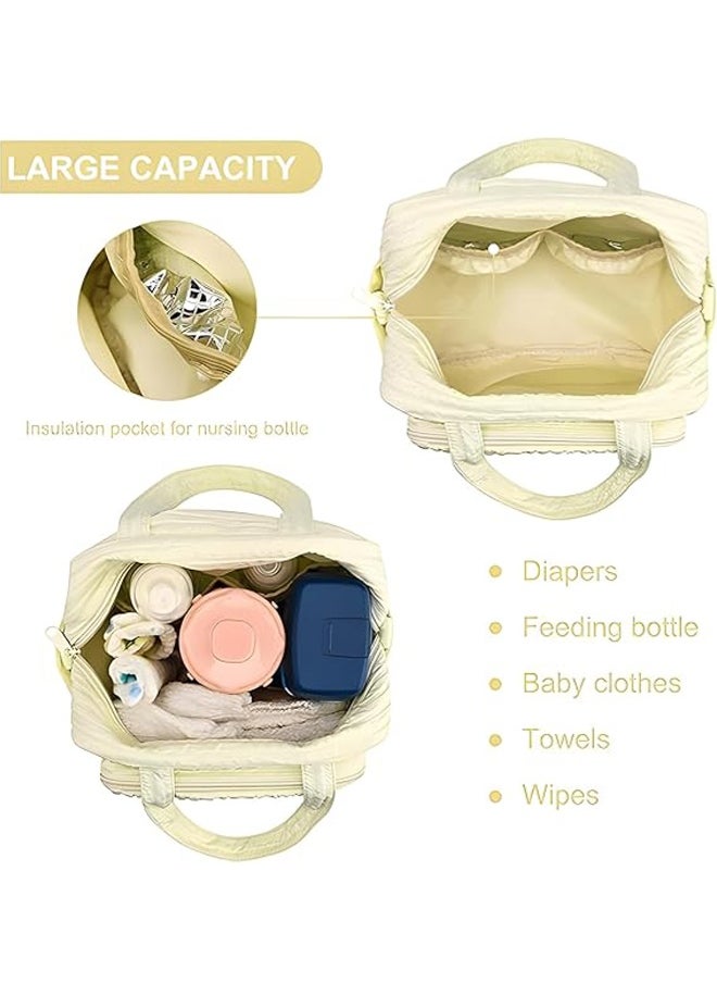 MAOGEDA Baby Diaper Bag Tote, Easy to clean Baby Nappy bags, Lightweight Travel Diaper Tote Maternity Bags, Multifunction baby Storage bag with Adjustable Shoulder Strap, Does not include pendant  - Image 3