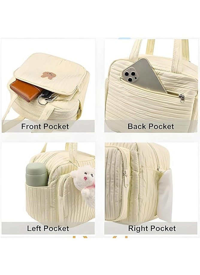 MAOGEDA Baby Diaper Bag Tote, Easy to clean Baby Nappy bags, Lightweight Travel Diaper Tote Maternity Bags, Multifunction baby Storage bag with Adjustable Shoulder Strap, Does not include pendant  - Image 4