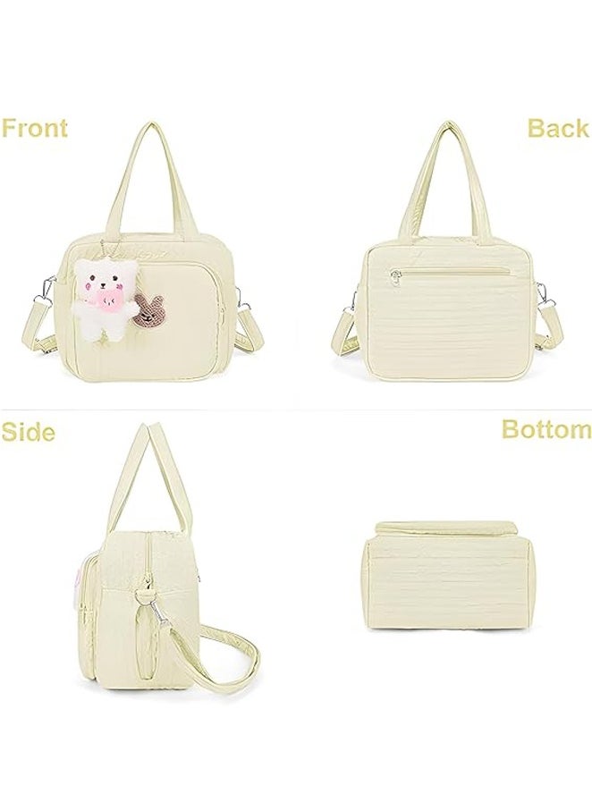 MAOGEDA Baby Diaper Bag Tote, Easy to clean Baby Nappy bags, Lightweight Travel Diaper Tote Maternity Bags, Multifunction baby Storage bag with Adjustable Shoulder Strap, Does not include pendant  - Image 5