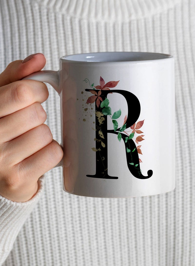 لوحة كوب سيراميك  أونصة بتصميم حرف  على الجانبين - Image 4