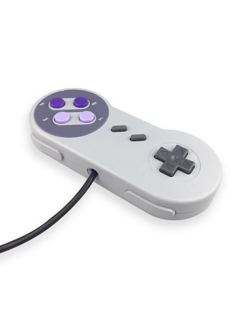 For Nintendo Super Handle WII SNES USB Gamepad Tri-color Shell Mold-Product Color:Gray Purple