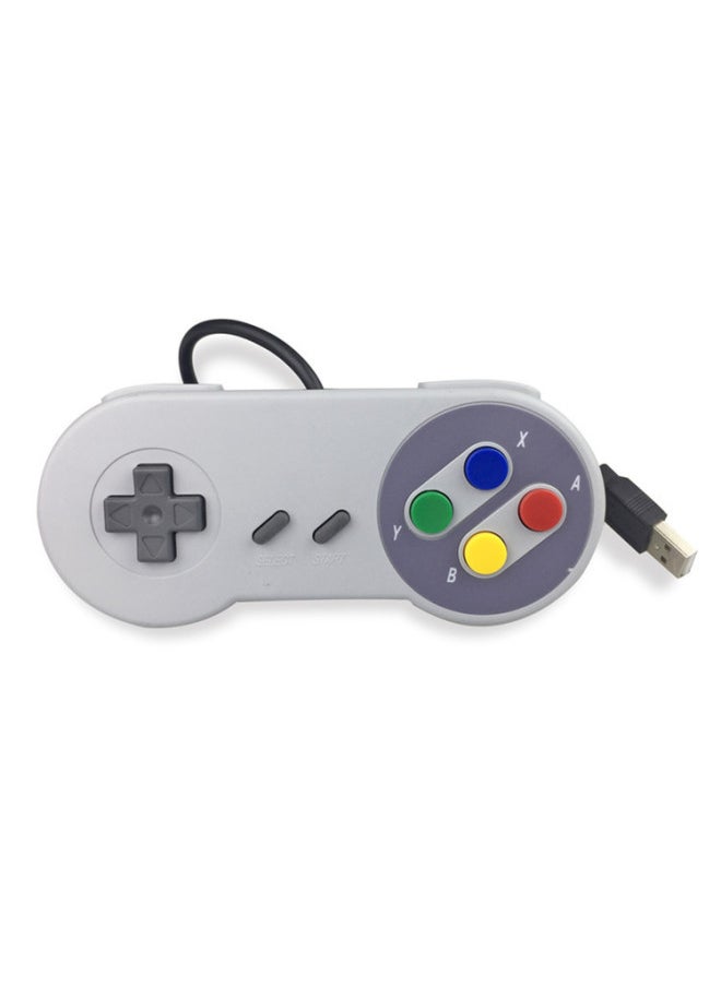 Generic - For Nintendo Super Handle WII SNES USB Gamepad Tri-color Shell Mold-Product Color:Gray Purple - Image 1