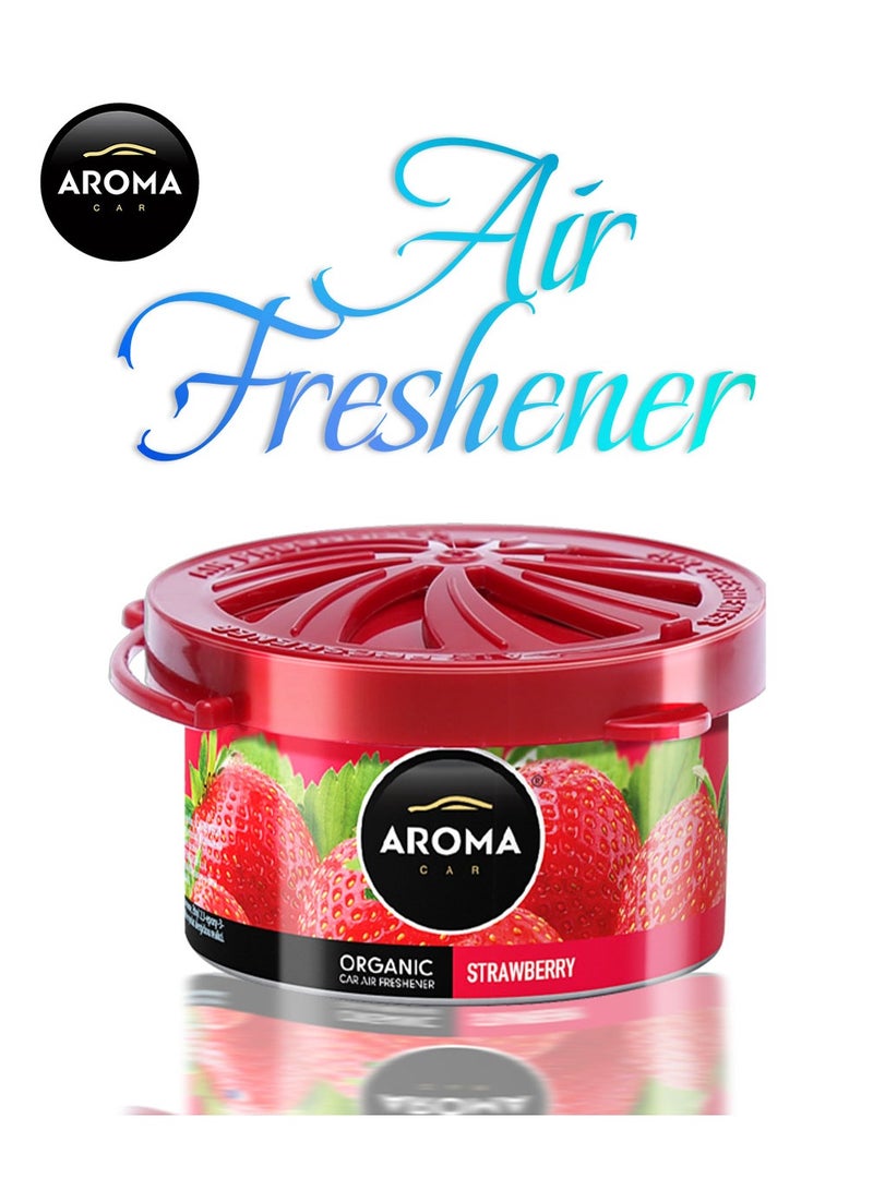 Aroma Organic Air Freshener Long Lasting 40g Car Air Freshener Aroma Strawberry - Image 1
