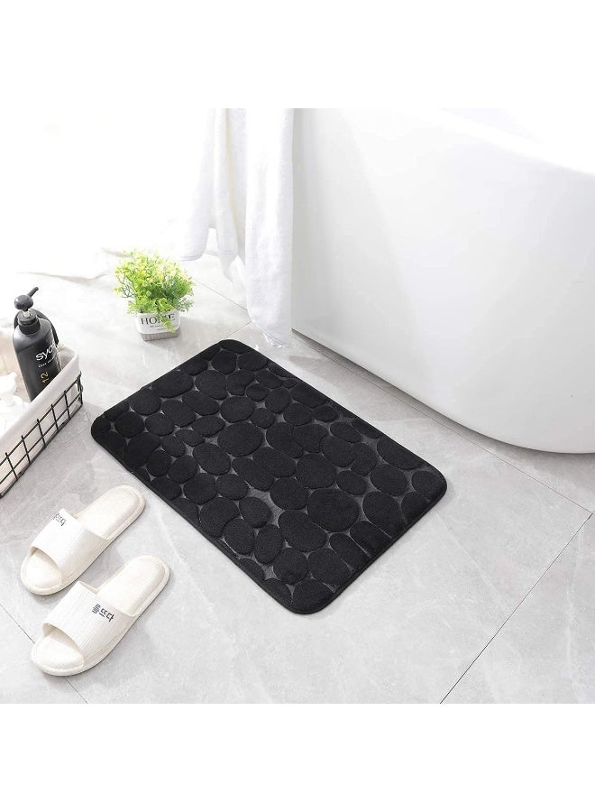 XiuWoo Memory Foam Runner Rug, Cobblestone Bathroom Runner Rugs Super Water Absorbent Bath Mats for Bathroom Machine Washable Bath Rugs Runner for Hallway Bedroom Laundry Room - Image 5