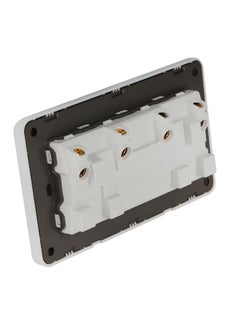 Epsilon BS Double Socket with 2 Switch- EPSEL1504 with Indicator Lights, Stylish and Simple Design, Perfect for Home, Bedroom, Office, etc. White  - Image 4