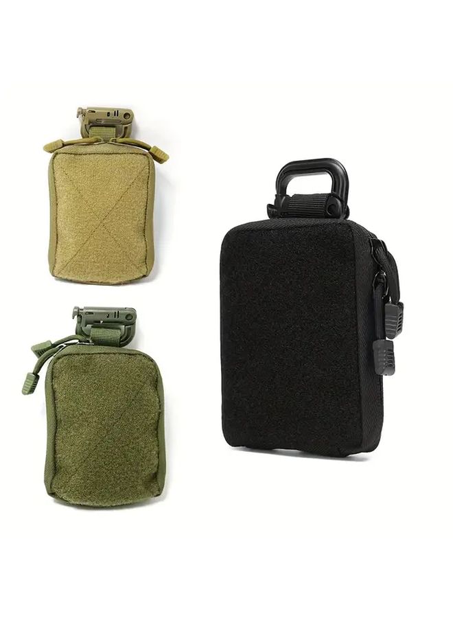 كيس خاكي متعدد الاستخدامات من البوليستر من نوع EDC، حزام خصر تكتيكي بنظام MOLLE للتنزه والسفر - Image 1