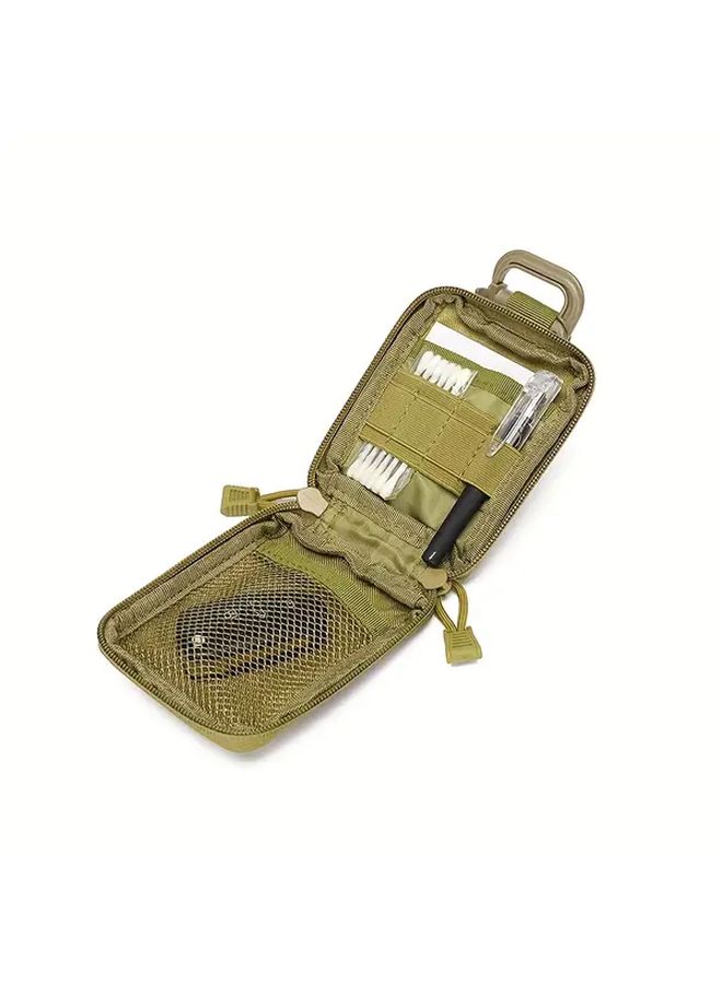 كيس خاكي متعدد الاستخدامات من البوليستر من نوع EDC، حزام خصر تكتيكي بنظام MOLLE للتنزه والسفر - Image 5