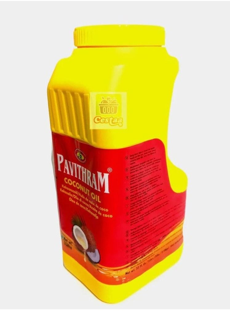 Coconut Oil From Fresh Coconuts - 1 Litre with 1 kg Steam Puttu Podi Combo Pack