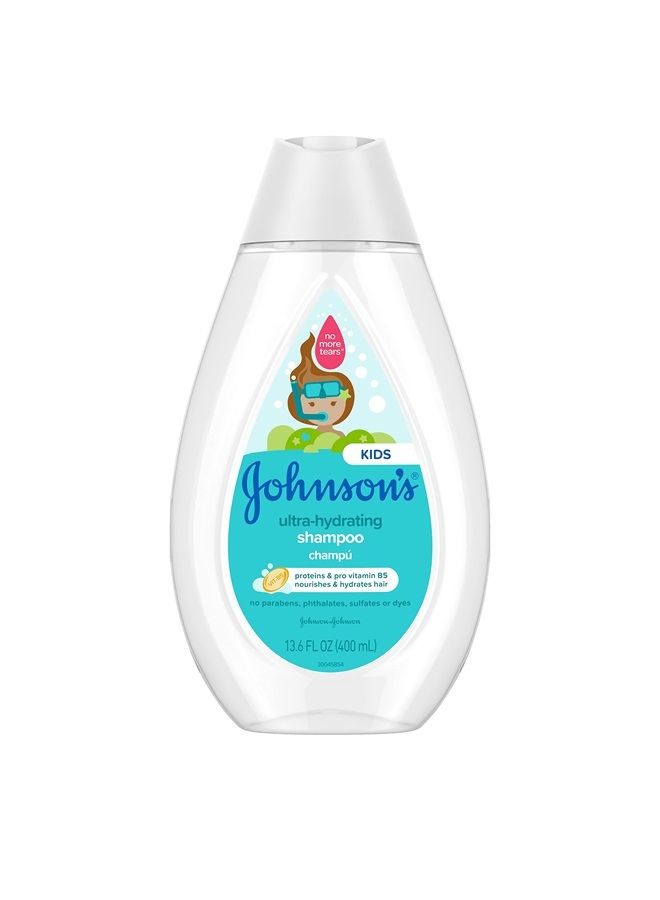 Johnson's Baby Johnson's Ultra-Hydrating Tear-Free Kids' Shampoo with Pro- Vitamin B5 & Proteins, Paraben-, Sulfate- & Dye-Free Formula, Hypoallergenic & Gentle for Toddler's Hair, 13.6 fl. oz - Image 1