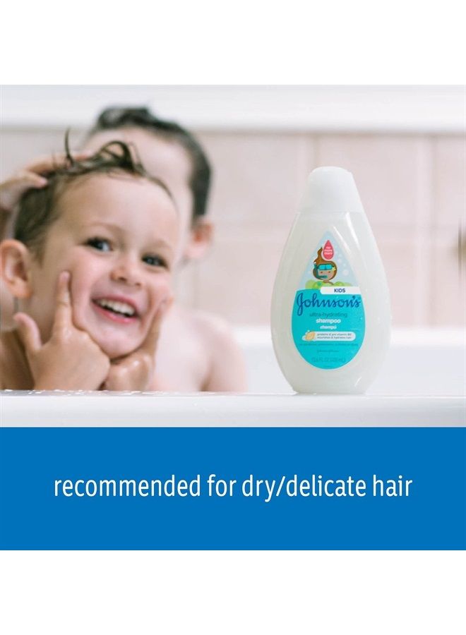 Johnson's Baby Johnson's Ultra-Hydrating Tear-Free Kids' Shampoo with Pro- Vitamin B5 & Proteins, Paraben-, Sulfate- & Dye-Free Formula, Hypoallergenic & Gentle for Toddler's Hair, 13.6 fl. oz - Image 2