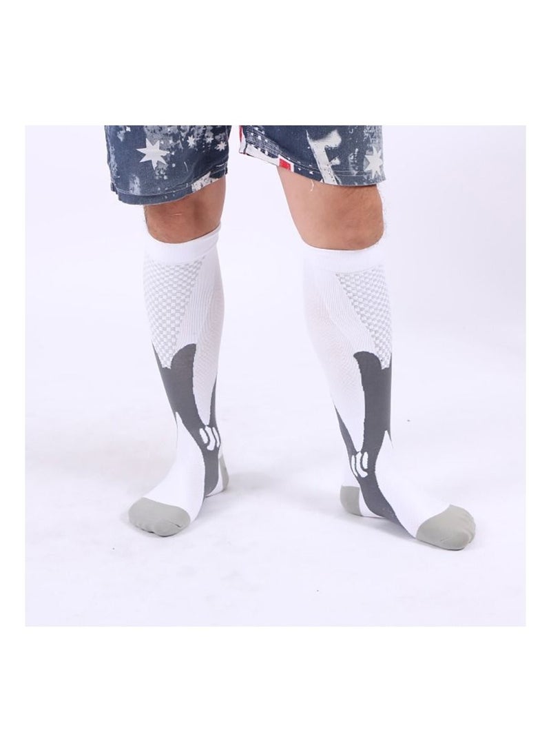 Loquat 2 Pair Anti Slip Sport Knee High Socks Athletic Socks