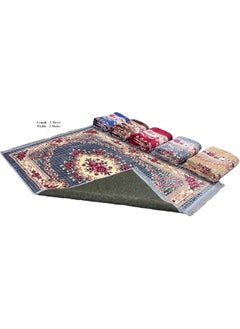 GO2CAMPS Premium Quality Majlis Mat, Majlis Carpet (2X3 Mtr) With Carry Bag, Living Room Rug Cushion Soft, Shine, Desert Mat, Camping Mat, Picnic Mat, Camping Rug, Carpet For Living Room, Office-Multicolours  - Image 4