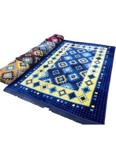 GO2CAMPS Premium Quality Majlis Mat, Majlis Carpet (2X3 Mtr) With Carry Bag, Living Room Rug Cushion Soft, Shine, Desert Mat, Camping Mat, Picnic Mat, Camping Rug, Carpet For Living Room, Office-Multicolours  - Image 3