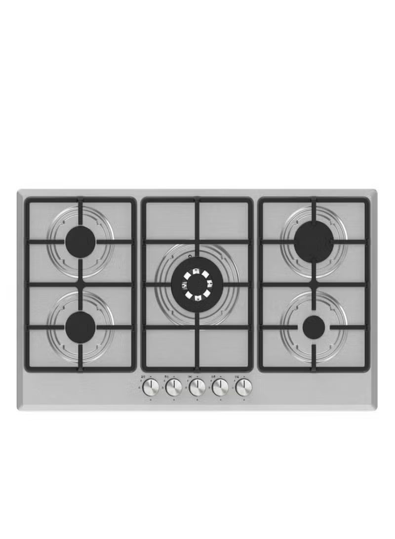 Kumtel Built-in Gas Hob 90×60 cm Stainless Steel – 5 Burners – Model M9-50BTF - Image 3