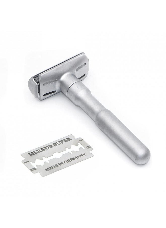 Merkur Razor Adjustable Futur Brushed Chrome Safety Razor, MK-700002 , 1 Count (Pack of 1)