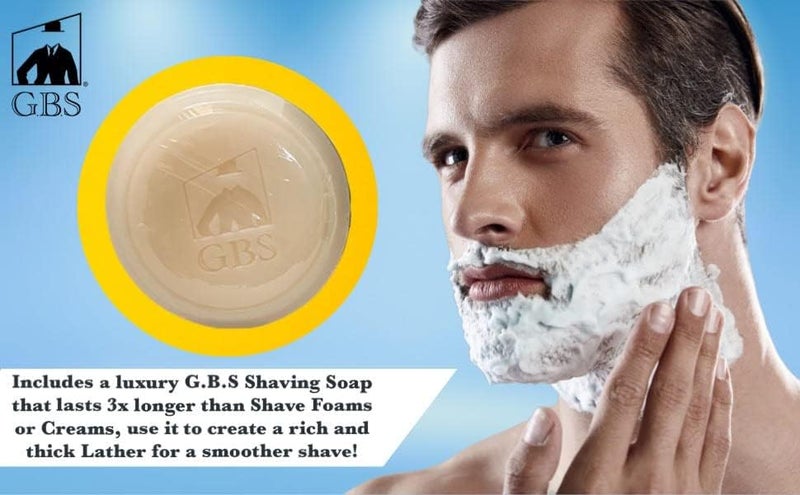 GBS Stainless Shaving Soap Bowl Synthetic Stainless Brush Luxurious Classy Modern Finish 3 Pieces - Image 4