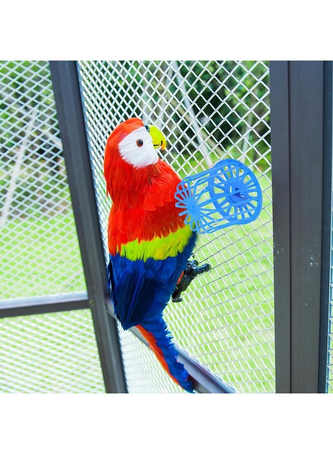 5 Pcs Bird Food Holder for Cage, Plastic Hanging Parrot Fruit Basket, Bird Vegetable Container, Bird Hanging Snack Rack for Bird Supplies - Image 3